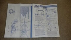 Vintage 1986 Tomahawk Helicopter G.I. GI Joe 100% Complete Blueprints 3.75 ARAH
