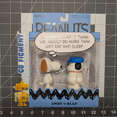 Olaf and Andy Peanuts ReAction Figures 2-Pack Super7 Collectible Figure Set