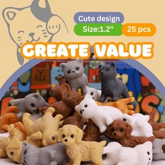 Tiny Dog and Cat Figurines – Small Animal Toys in Bulk – Little Pet Toys – Tiny