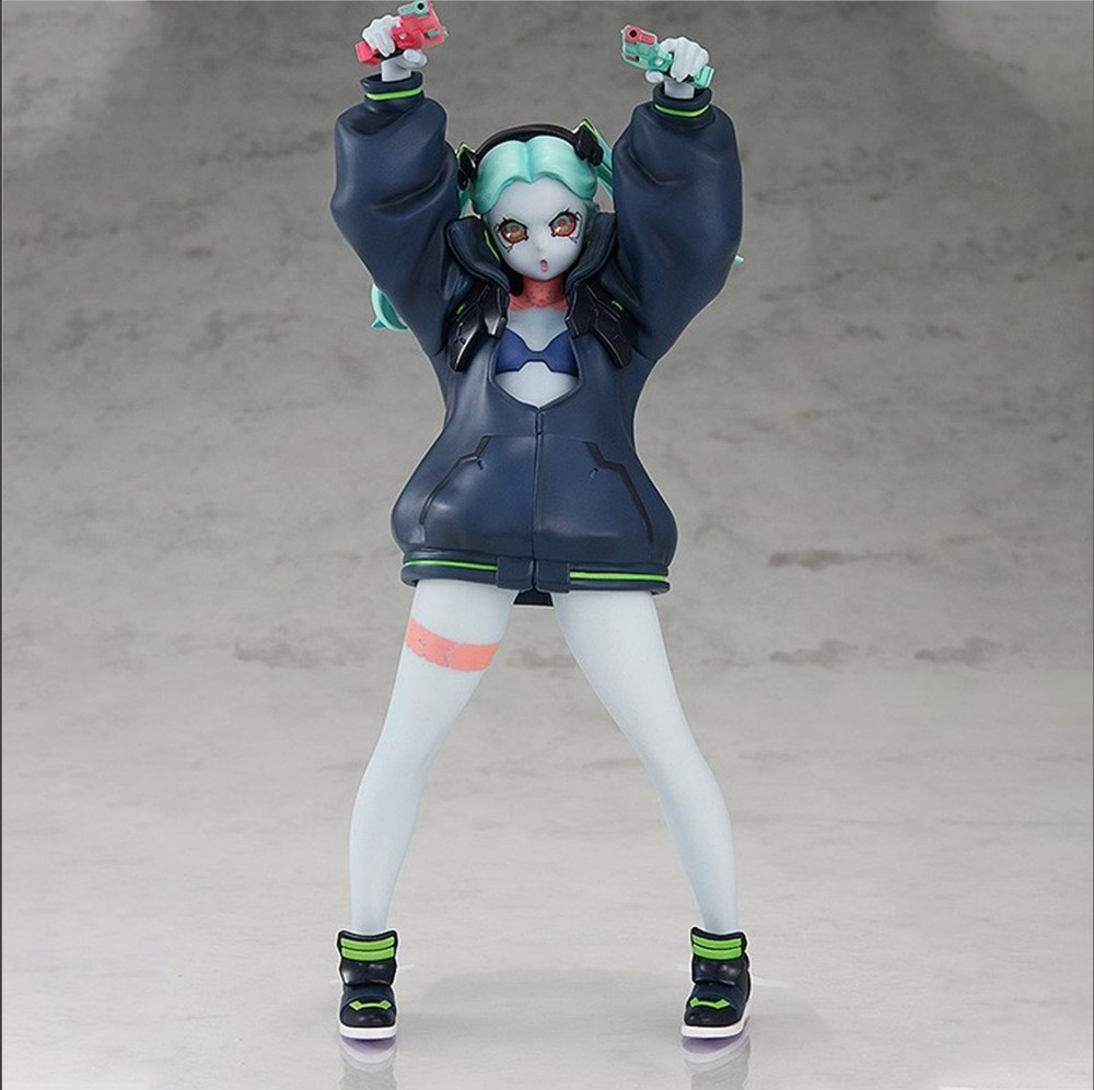 17 cm/ 6.7 in Cyberpunk Edgerunners Figure The Gun Rebecca Anime Figure No Box