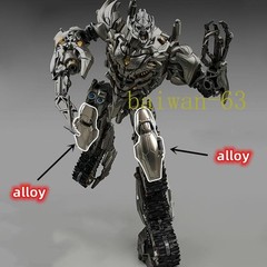 Transformer Robot Movie Large Size Partial Alloy Tank Megatron Action Figure 28c