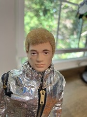 1960s GI Joe Spaceman Astronaut Spacewalk Figure Hasbro Type 1 NASA Helmet Team