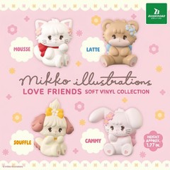 mikko illustrations LOVE FRIENDS Sofubi Gashapon Figure 1 Random