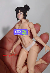 1:6 1:12 1:18 Cyber girl Women Head Sculpt For 12″ 6″ 3.75″Action Figure Body