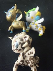 Lot Of 6 Tokidoki Figurines Cheetah, Sergeant + 6 Kidrobot Dunny bear Cactus