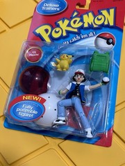 Pokemon Hasbro Deluxe Trainers Ash Ketchum #25 Pikachu Figures 2000 New