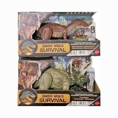 Jurassic World Survival Wild Roar Dinosaur 2pk: Metriacanthosaurus Triceratops🆕
