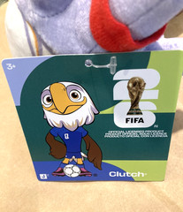 Jazwares FIFA World Cup 2026 USA 8″ Plush Clutch BaldEagle Mascot Soccer Toy NEW