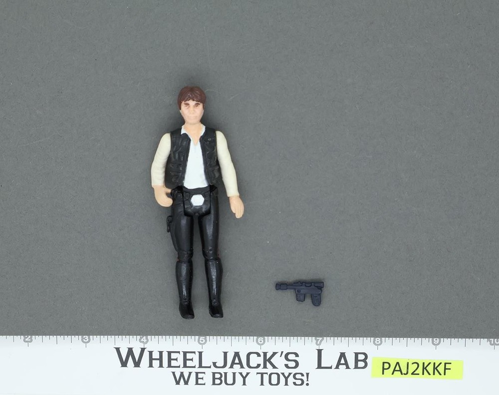Han Solo BIG HEAD 100% Complete Star Wars 1977 Kenner Action Figure NO REPRO