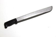 1/6 Scale Plastic Machete Silver Blade Black Handle 12″ GI Joe Figure Weapon