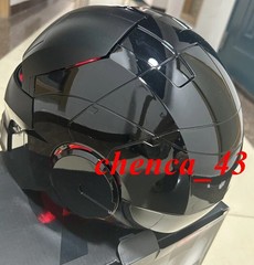 US Now!!! Black Iron Man MK5 Helmet Deformable Voice Control Wearable Mask Boxed