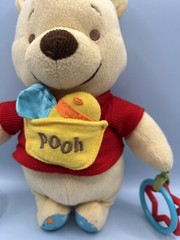 Disney Babies Winnie The Pooh Plush Rattle Sensory Crib Toy Plush