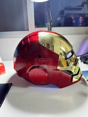 Iron Man Gold MK5 Helmet Electronic Voice Activated Open&Close Mask Autoking New
