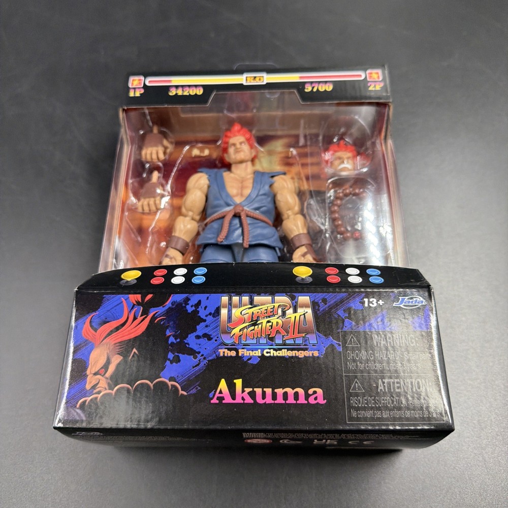 Jada Street Fighter II Akuma 1:12 Action Figure 6″ Toys & Accessories