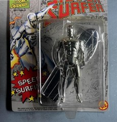 1991 MARVEL / TOYBIZ SILVER SURFER (MOC) “Comic Defenders” / with SPEED SURFING*
