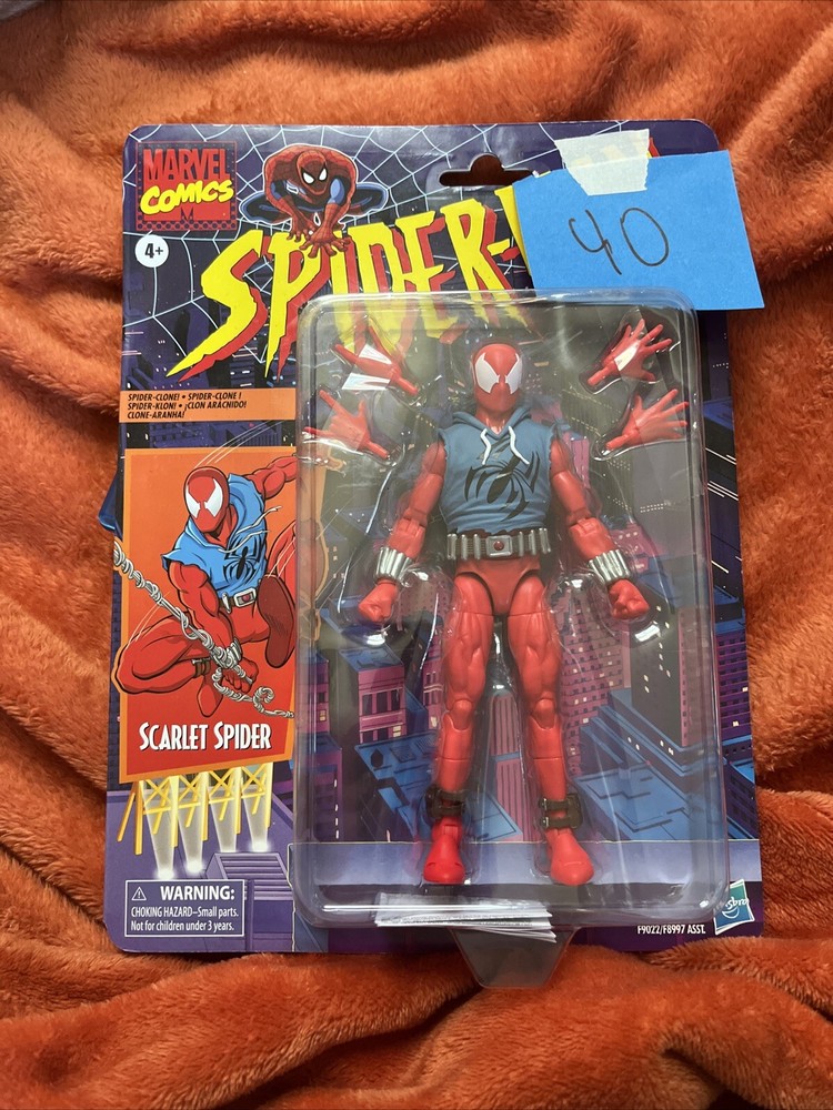 Marvel Legends Retro Spider-Man Comic Scarlet Spider 6” Action Figure Brand New