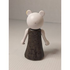 PhatMojo Piggy Action Figure Small White Brown Fair Roblox MiniToon