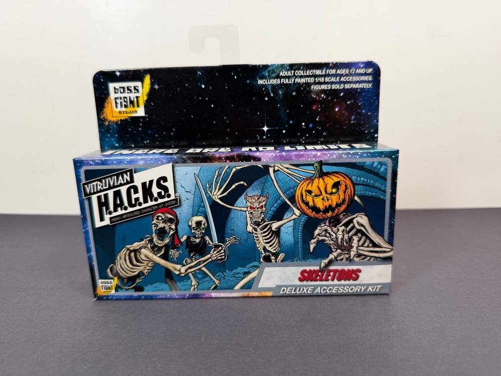 Boss Fight Studio Vitruvian Hacks SKELETONS Deluxe Accessory Kit 4″ Figure