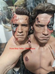 Customized The Terminator 1/3 Battle Damage Head Carving Model Collection Toys