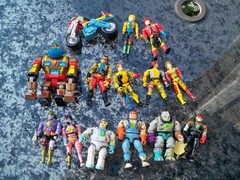 LJN BIONIC SIX 6 COMPLETE SET OF FIGURES KLUNK JACK JD CHOPPER BUNJI REPRO ACC