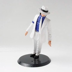 Michael Jackson Moonwalk PVC Figure 22.5cm Singing Suit Desktop Collectible Gift