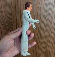VTG 1972 Ideal Evel Knievel Stunt Cycle Doll Figure W/ Helmet & Suit 7″ Collect