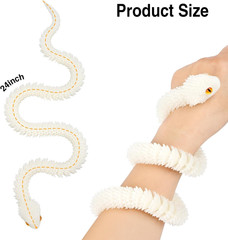 24In 3D Printed Snake,Flexible 3D Printed Animal,Articulated 3D Printed Crystal