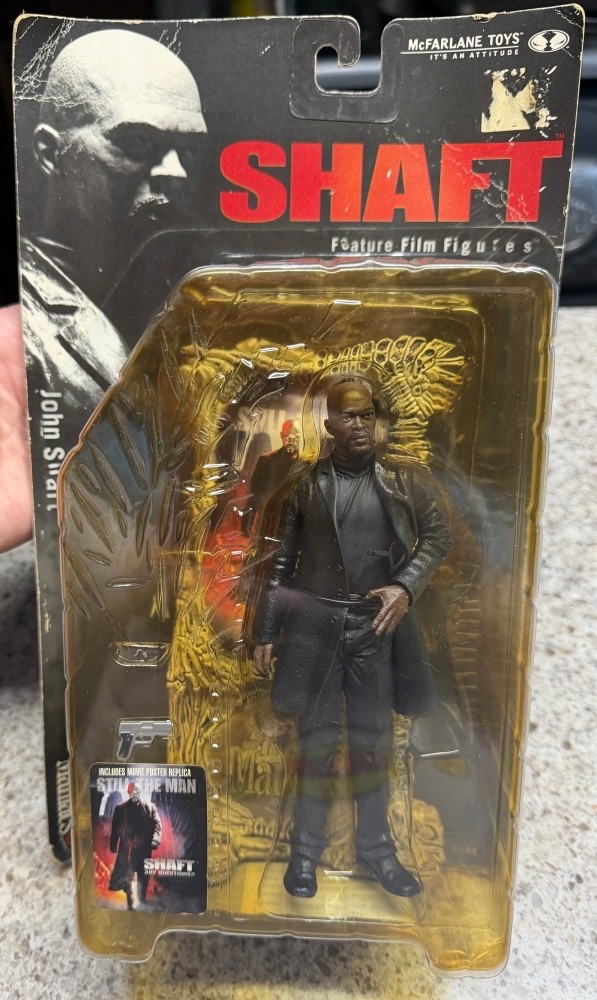MCFARLANE TOYS MOVIE MANIACS SERIES 3 SHAFT SAMUEL L. JACKSON ACTION FIGURE 2000