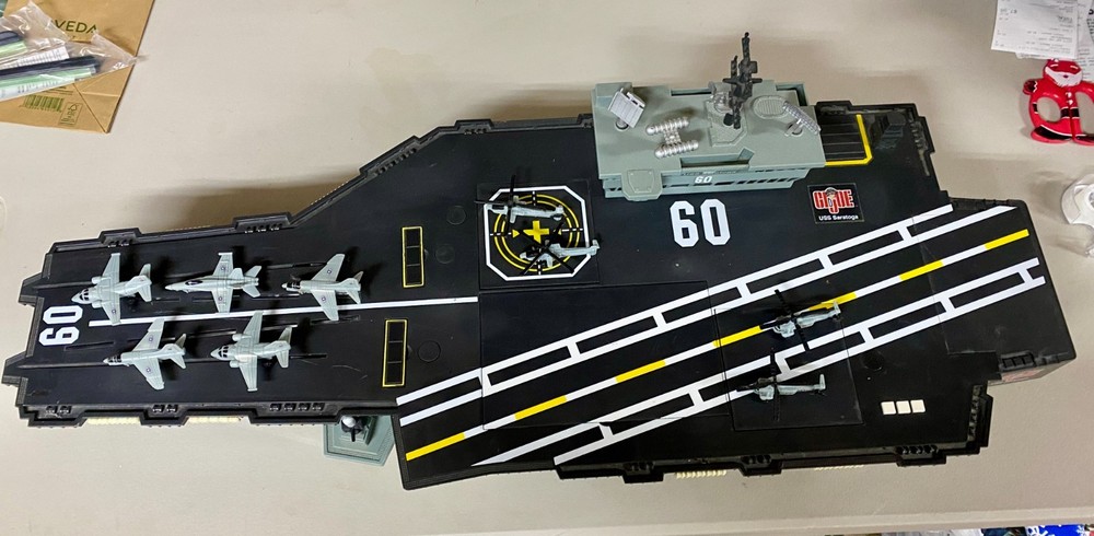 GI Joe USS Saratoga Aircraft Carrier With 9 Aircraft