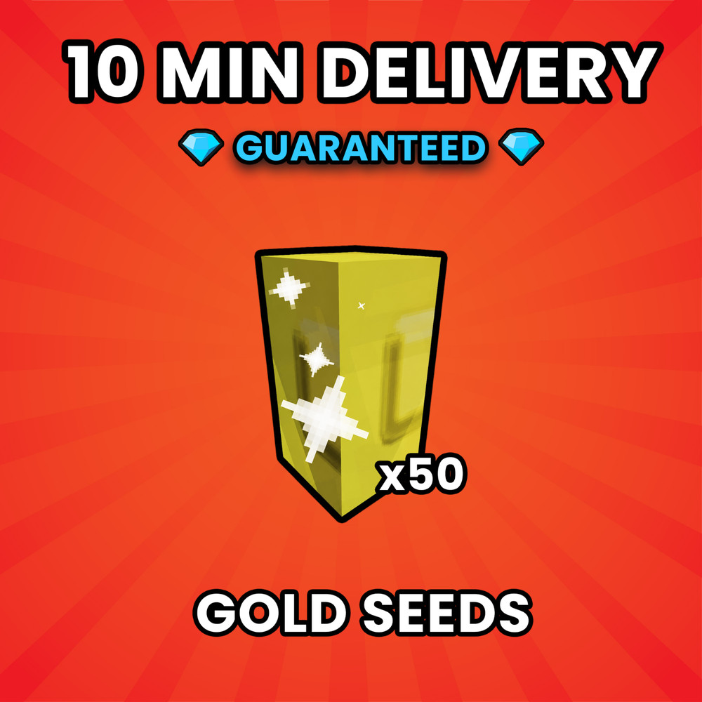 Gold Seeds x50 | Grow A Garden 2 🚚 10 Minute Delivery 🚚