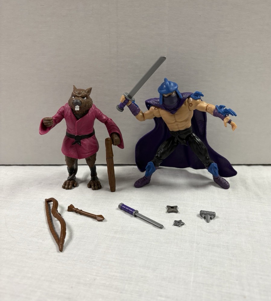Playmates Teenage Mutant Ninja Turtles Remastered TMNT 1988 Splinter & Shredder