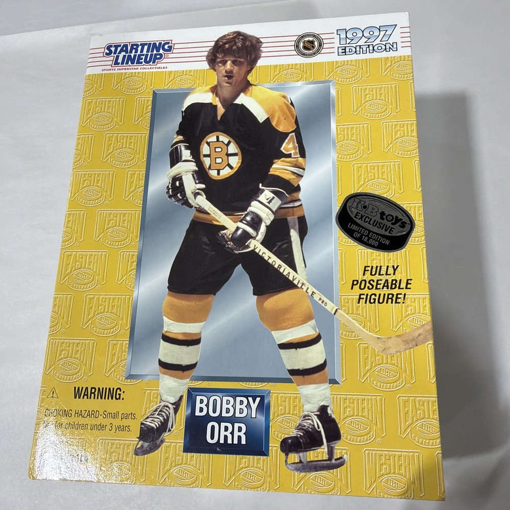 1st Edition Vintage 1997 Bobby Orr 12” Standup Starting Lineup Figure NEW in Box