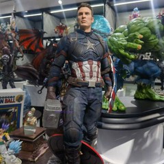 The Avengers 40cm Captain America Figure Model Statues Ornament Gift Collection