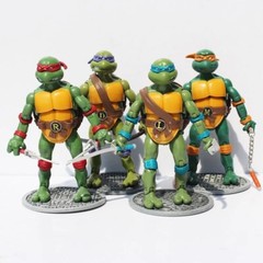 4 Pcs Movie Teenage Mutant Ninja Turtles Classic Collection TMNT Action Figures