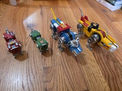 Vintage Bandai 1981 VOLTRON BLUE, YELLOW, RED, GREEN LIONS All 4 Taiwan Die Cast