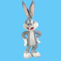 Six Flags Looney Tunes Bugs Bunny Plush 20′” Including Ears Cartoon Theme Park