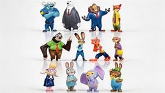 Zootopia Animals Dolls Figures Cake Topper Party Toys Gift – 12 Pcs Set 2″
