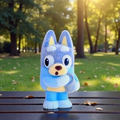 Bluey Fuzzies YOU PICK! Flocked Bluey & Friends Figures Series 1 Blind Boxes