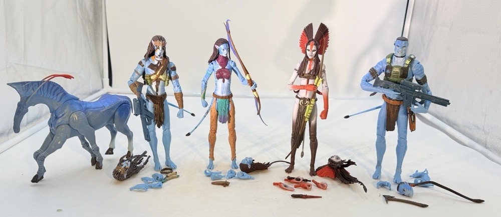McFarlane Toys Avatar Fire And Ash Lot Jake Sully, Neytiri, Varang, Quaritch
