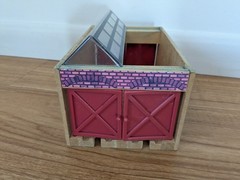 1999 Wooden Thomas Train “The Works” Double Engine Repair Shed (Britt Allcroft)