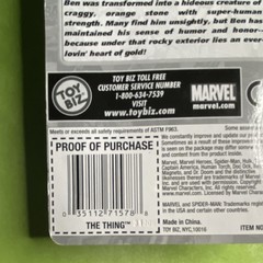 Toy Biz Marvel Heroes Thing Miniature Poseable Action Figure Orange Blue