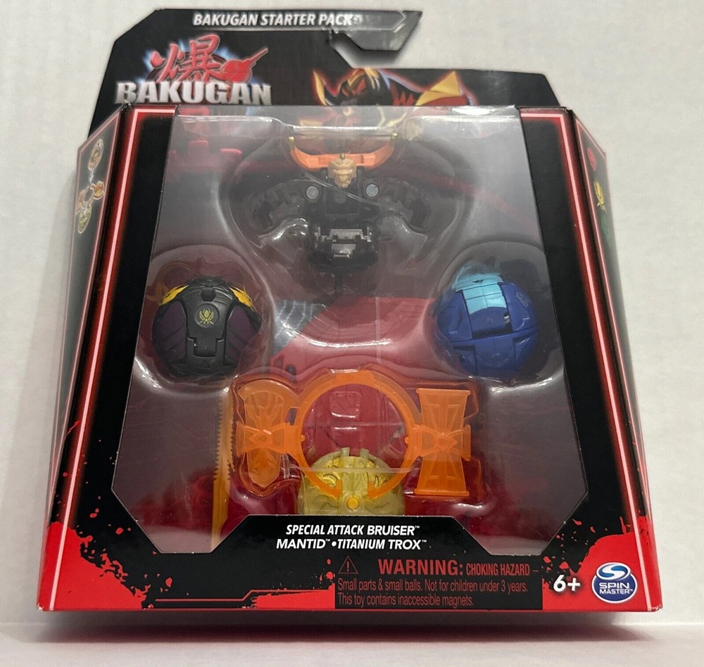 BAKUGAN Generation 3 Starter Pack Special Attack Bruiser Mantid Titaniam Trox