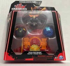 BAKUGAN Generation 3 Starter Pack Special Attack Bruiser Mantid Titaniam Trox