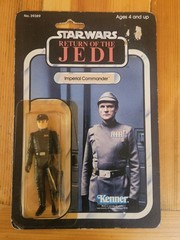 STAR WARS Imperial Commander ROTJ 1983 KENNER 65 Back (Yellowed/dented bubble)