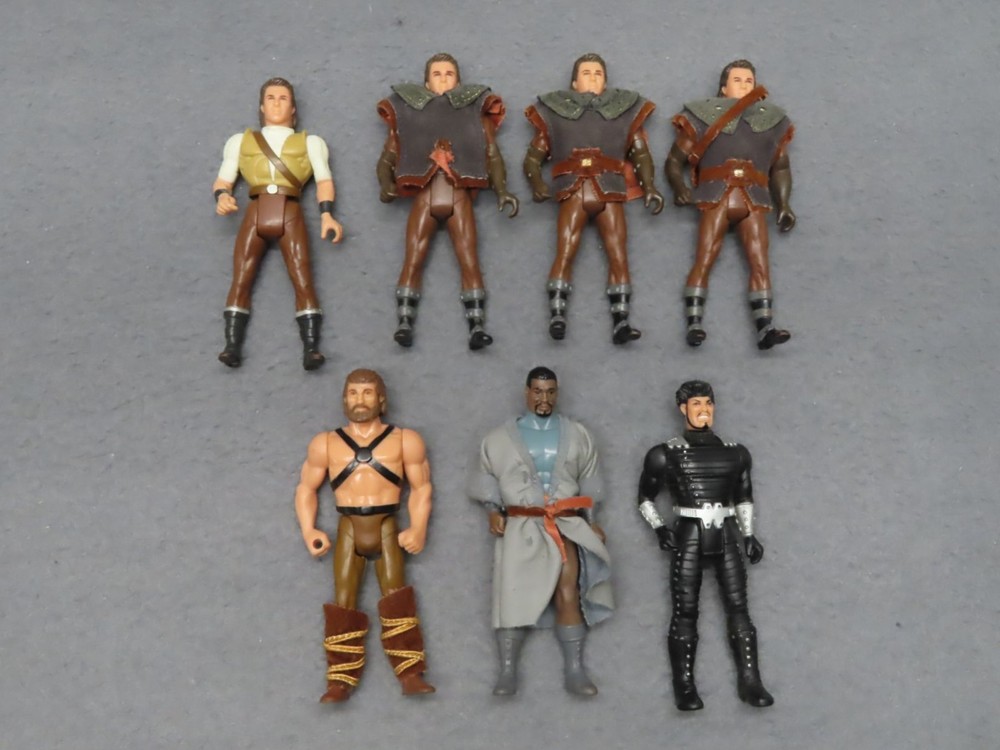 Lot of 7 Robin Hood Prince Of Thieves Kenner Action Figures Vintage