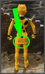 POWER RANGERS JUNGLE FURY _ YELLOW CHEETAH RANGER _ ** FIGURE ONLY **