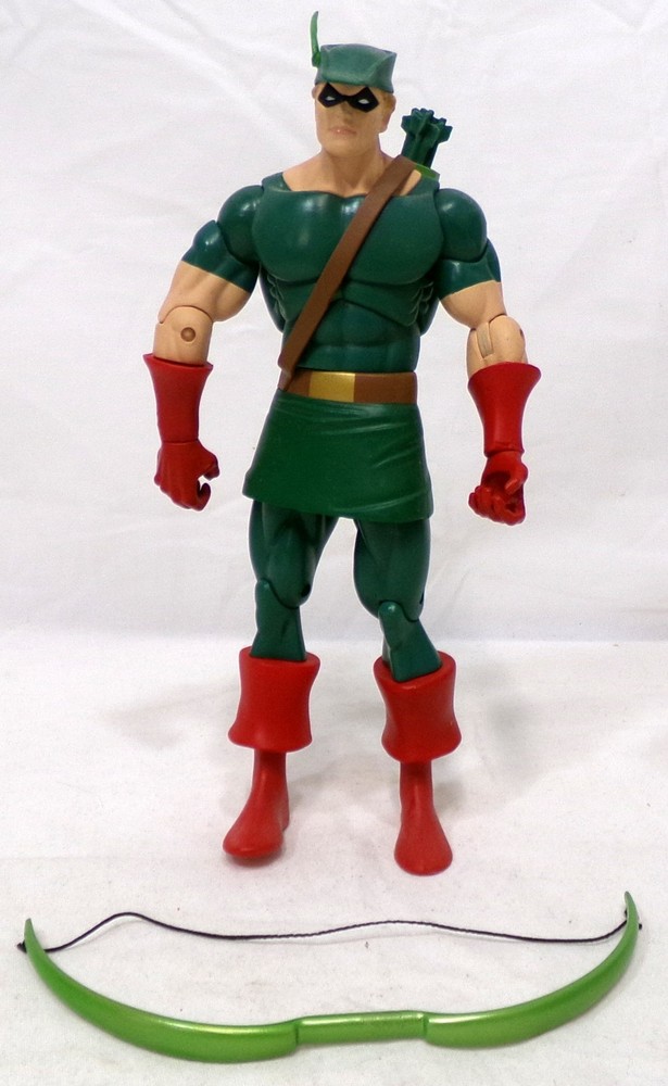 2008 DC Direct History Of The DC Universe Series 1 Green Arrow 7″ Figure Loose