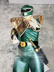 VTG 1994 Mighty Morphin Power Ranger Green Tommy Standee Cardboard Cut Off Saban