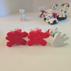 Disney 101 Dalmatians PVC Toys Figures Dog Lot Of 9 Cake Topper Car Dogs Puppy
