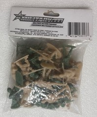 Military Toy Soldier Army Men Action Figures Original Packaging Green/Tan 35 PC